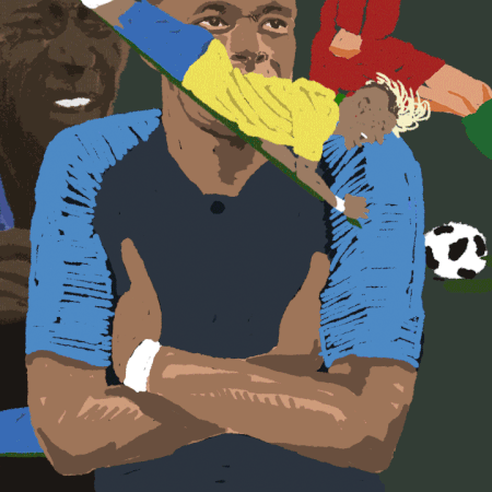 Ilustração com animação do compilado de Gifs que a Gazeta do Povo fez durante a Copa do Mundo da Rússia 2018
