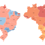 Mapa do analfabetismo no Brasil